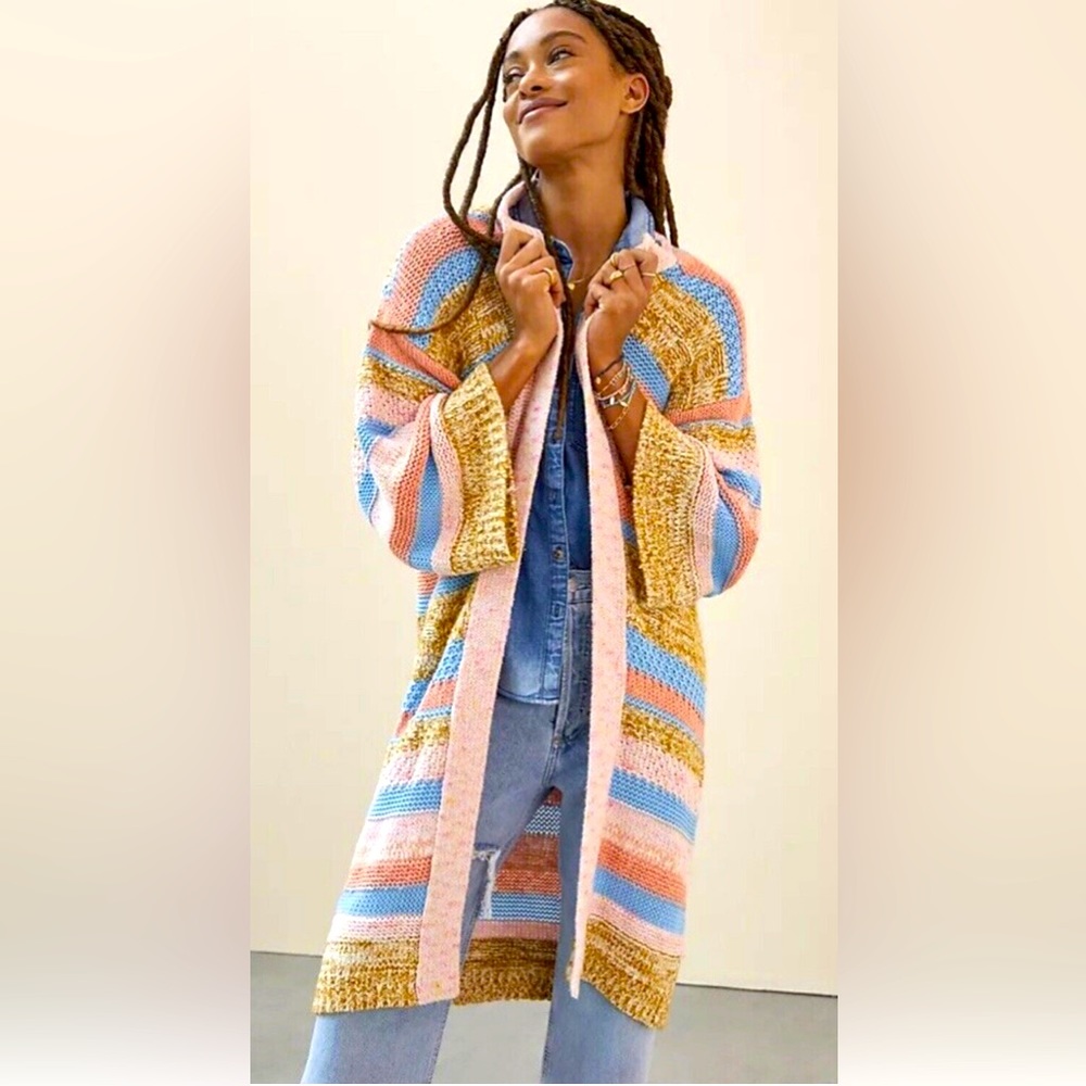 Anthropologie Pink Cardigan